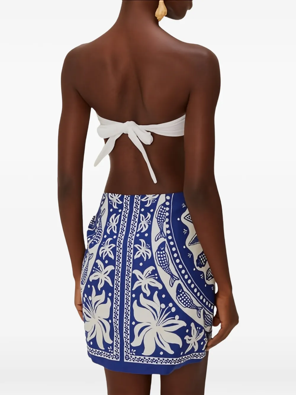 Ocean Scarf Mini Skirt