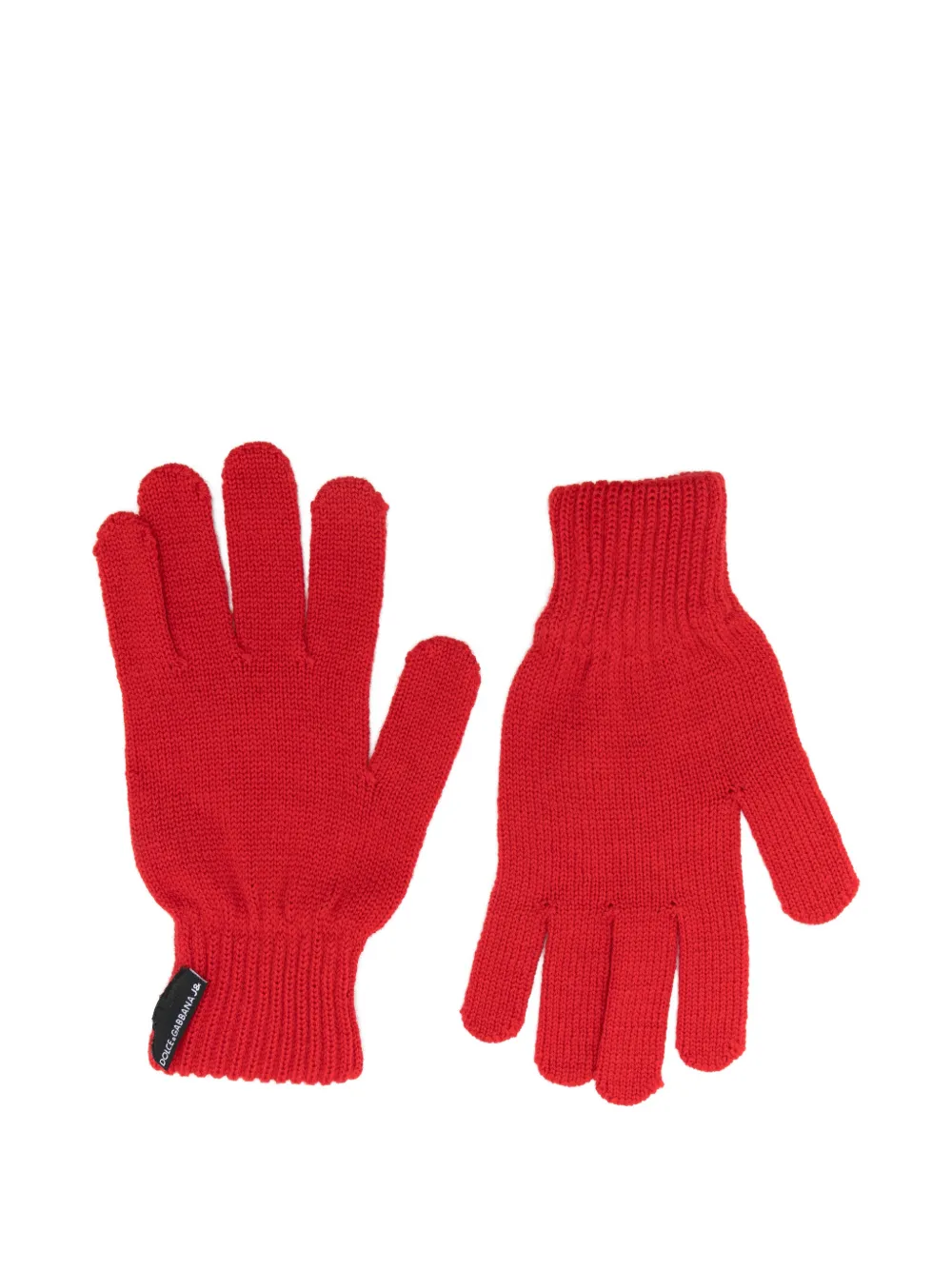 Dolce & Gabbana Pre-owned 2000s Knitted Gloves in Red, view 2