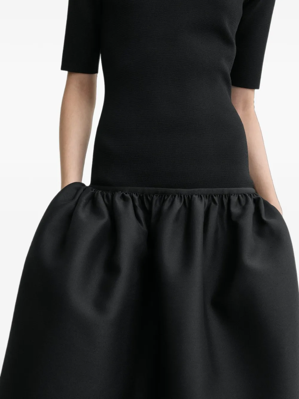 TOTEME Twinflower midi-jurk Zwart