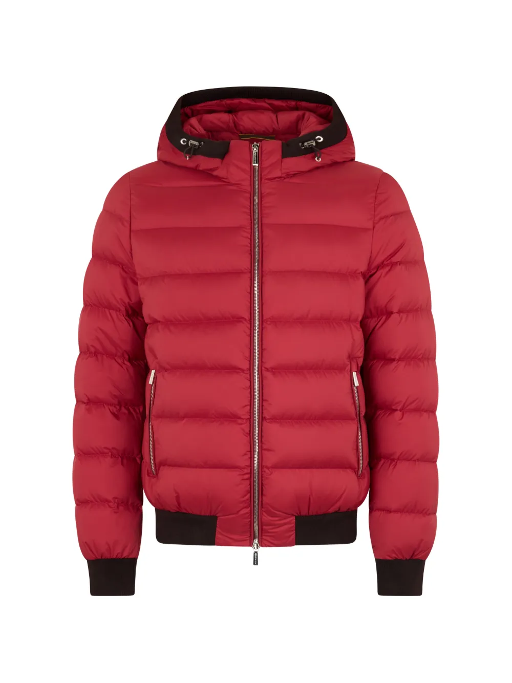 Moorer padded hooded jacket - Rosso