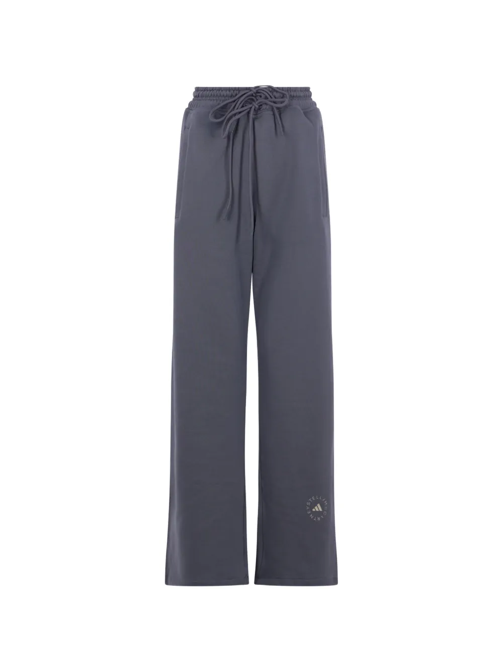 adidas by Stella McCartney logo-print drawstring-waist track pants - Grigio