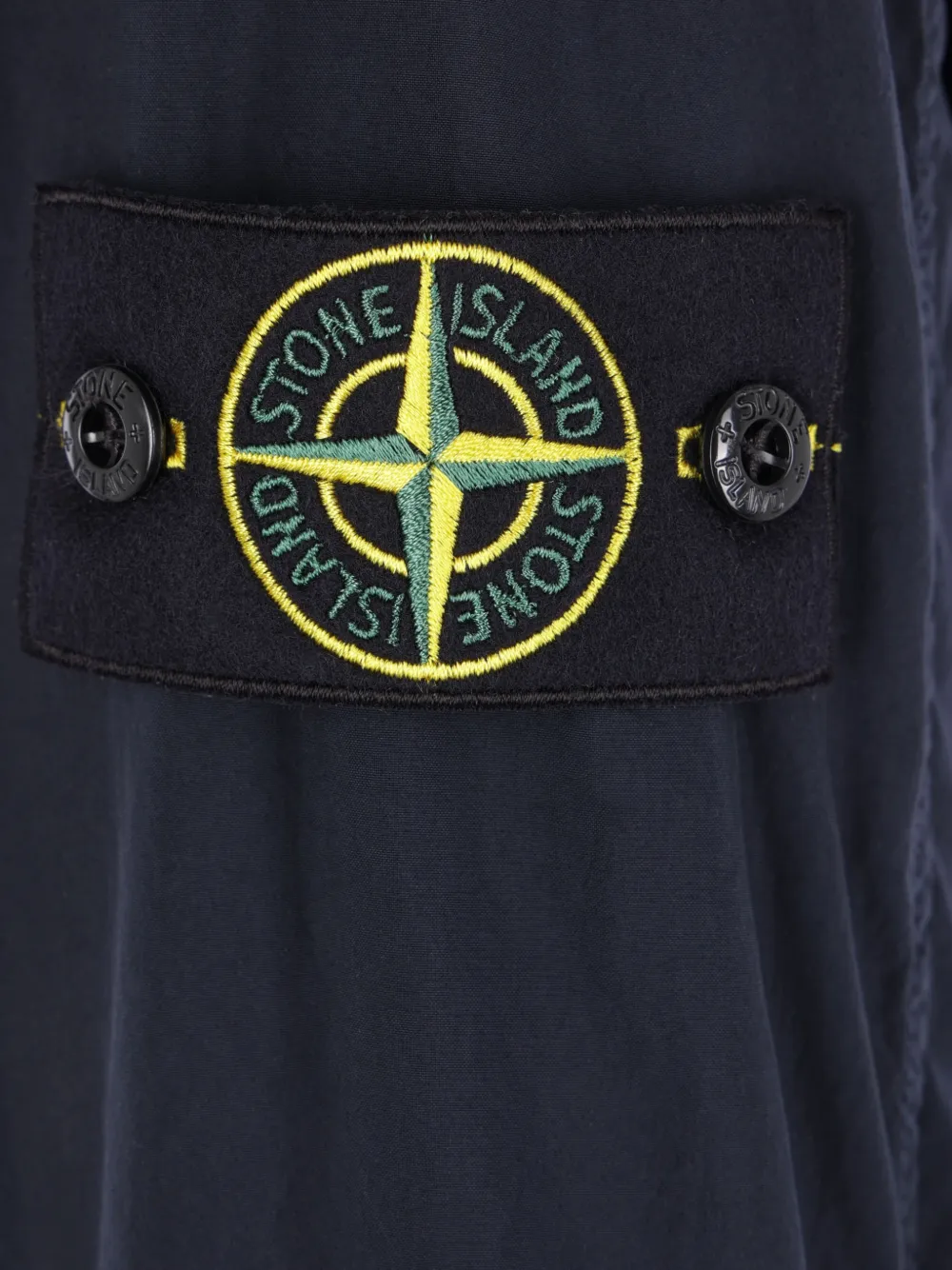 Stone Island Jack met enkele rij knopen Blauw