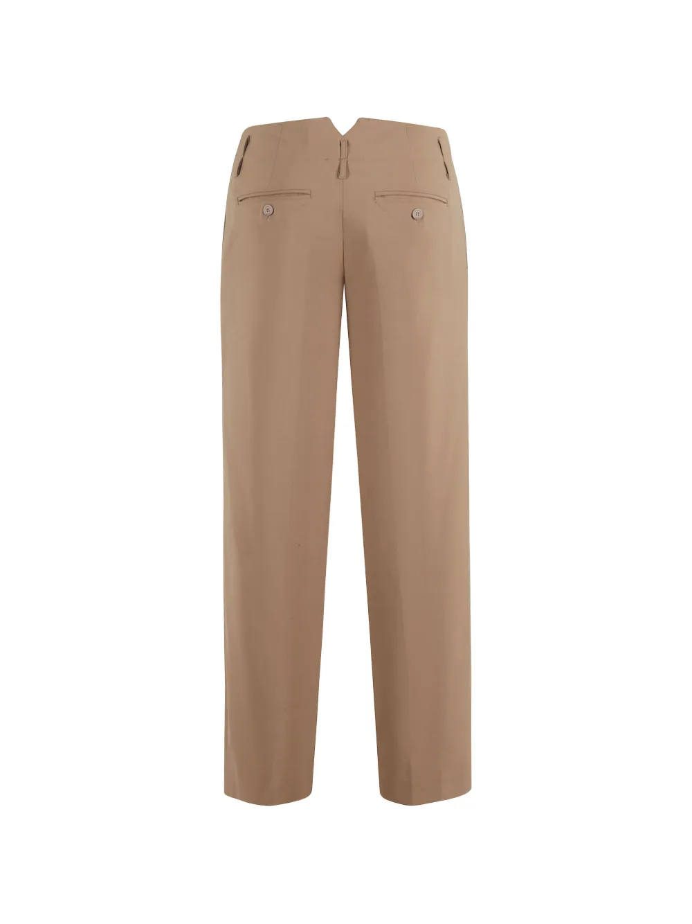 Semicouture Shelby button pocket trousers - Beige
