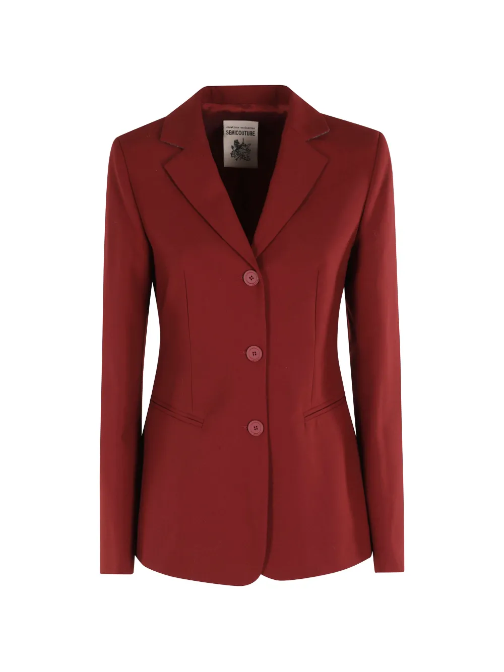 Semicouture Herminia button single-breasted blazer - Rosso
