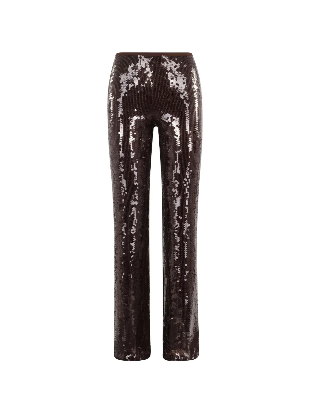 Semicouture Timothe sequin elasticated trousers - Marrone