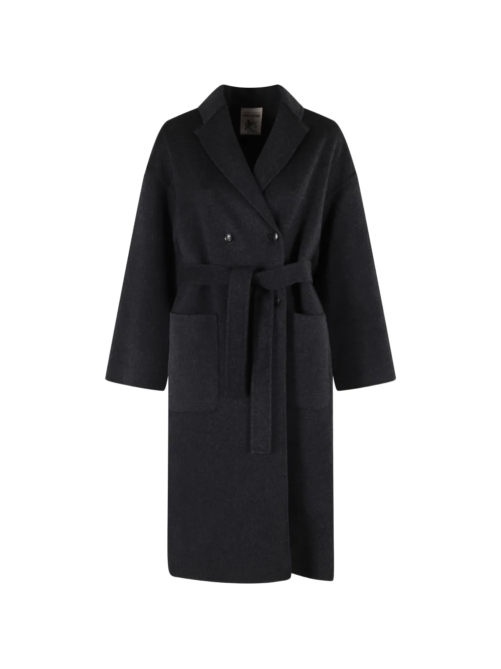 Semicouture Alice belted double-breasted coat - Grigio