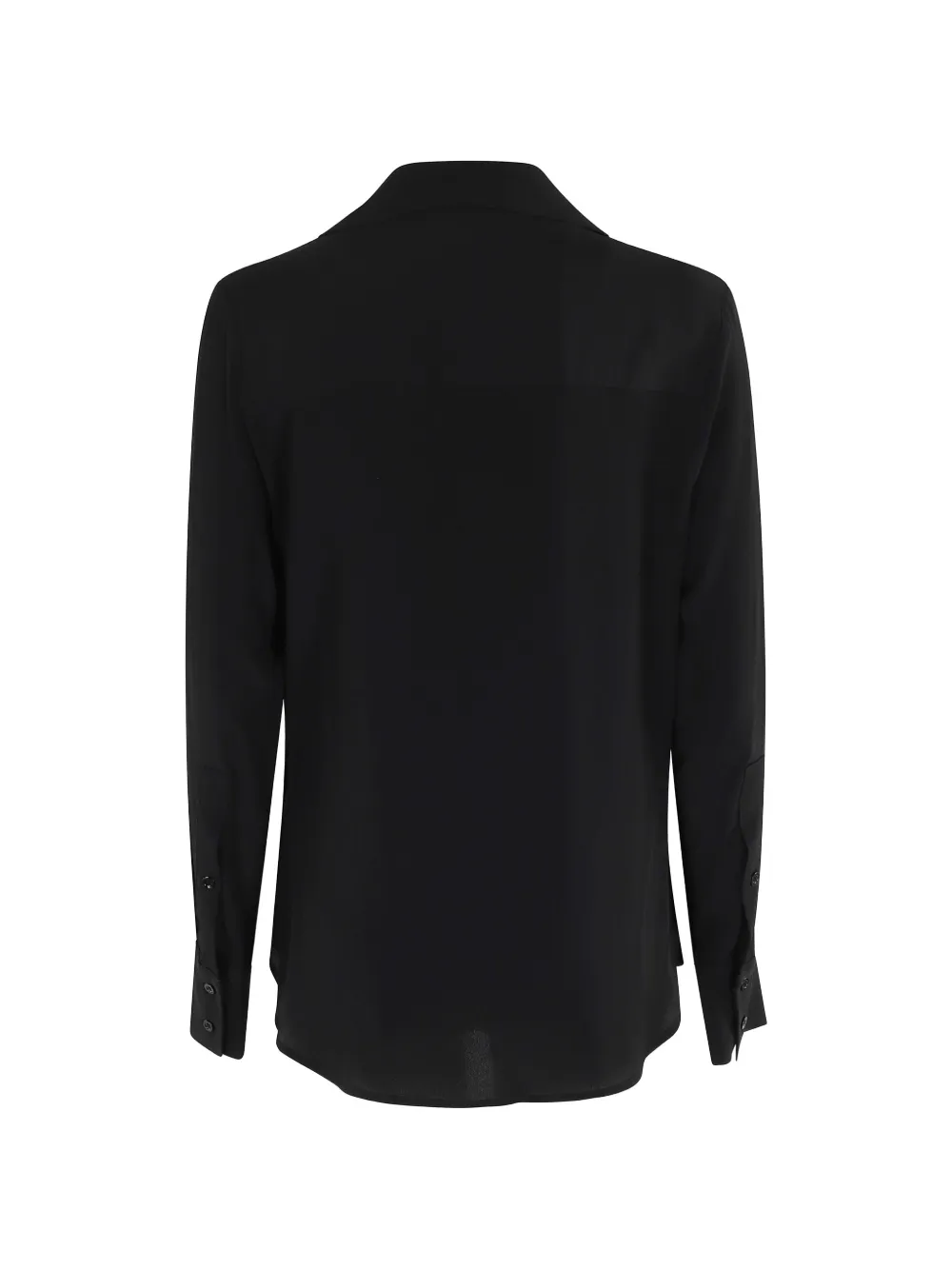 Semicouture Gustave V-neck tie blouse - Zwart