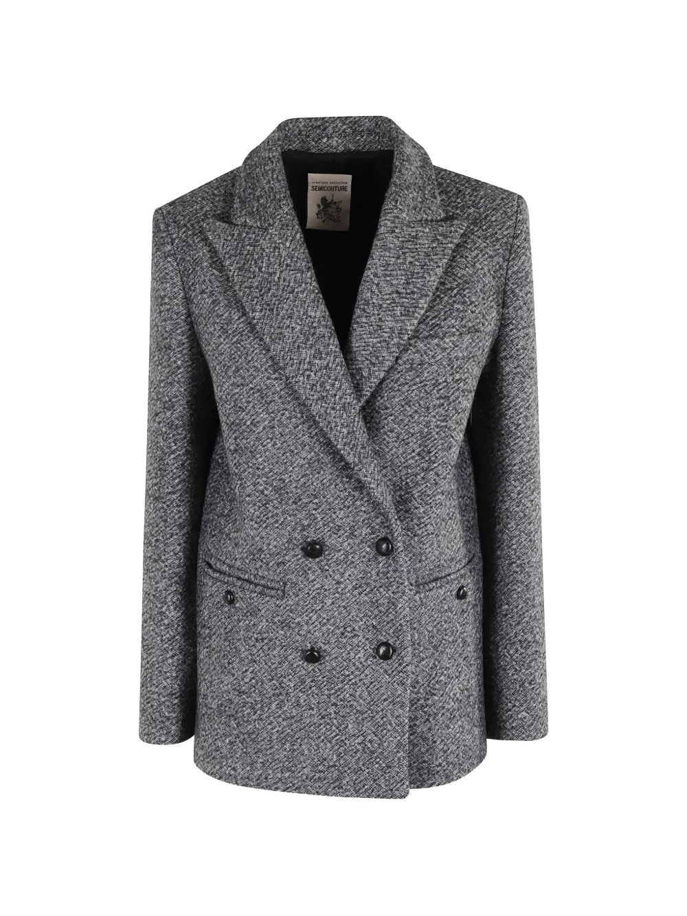 Semicouture Pascal double-breasted blazer - Grigio