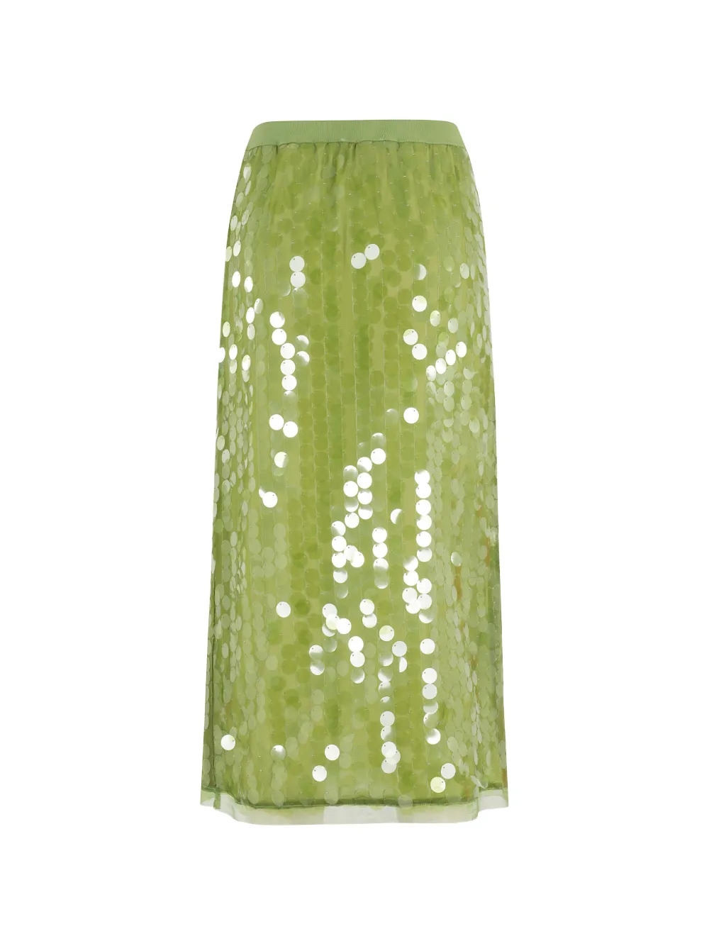 Semicouture Iris sequin-embellished midi skirt - Groen