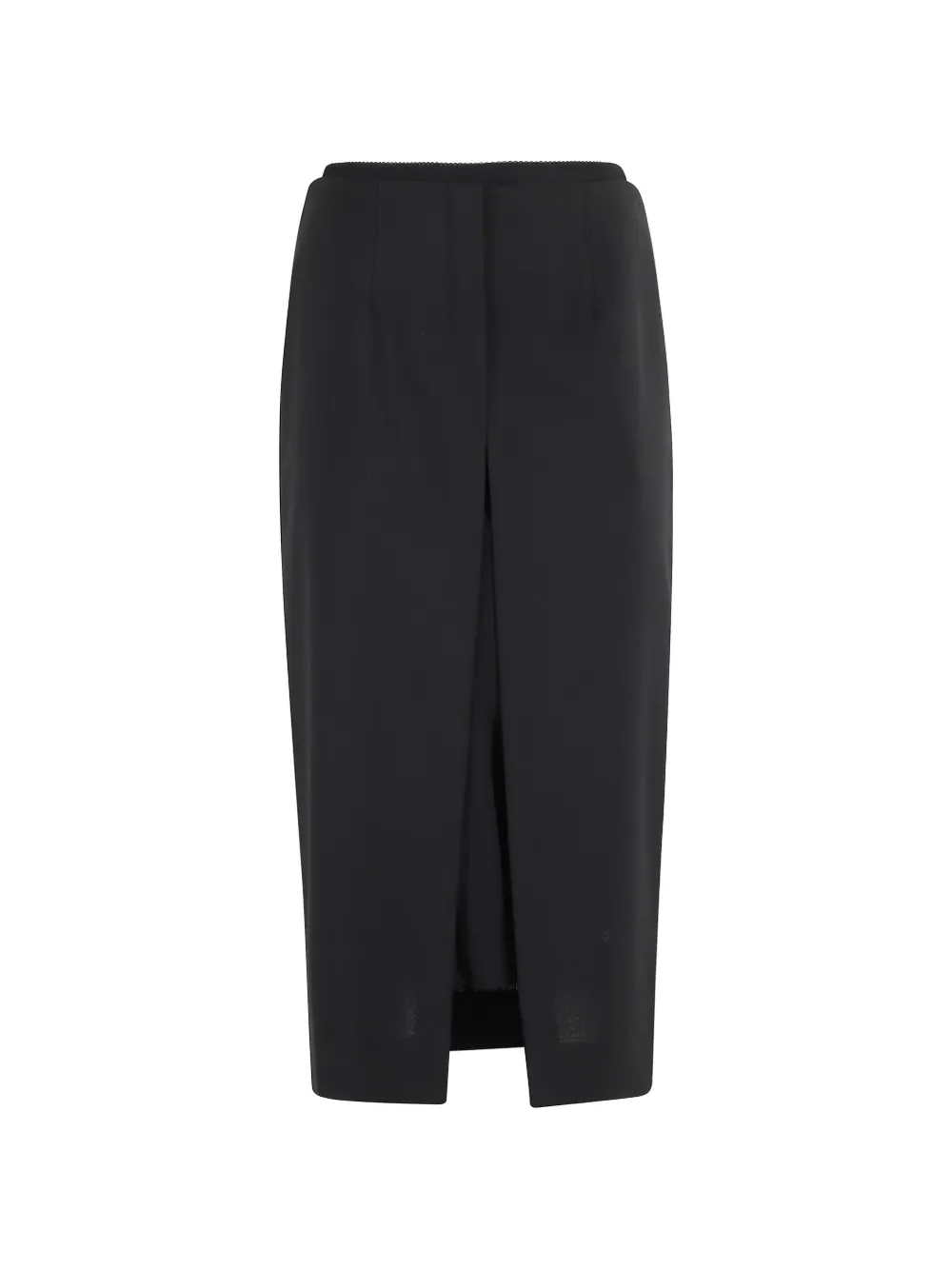 Semicouture Felicienne split midi skirt - Nero