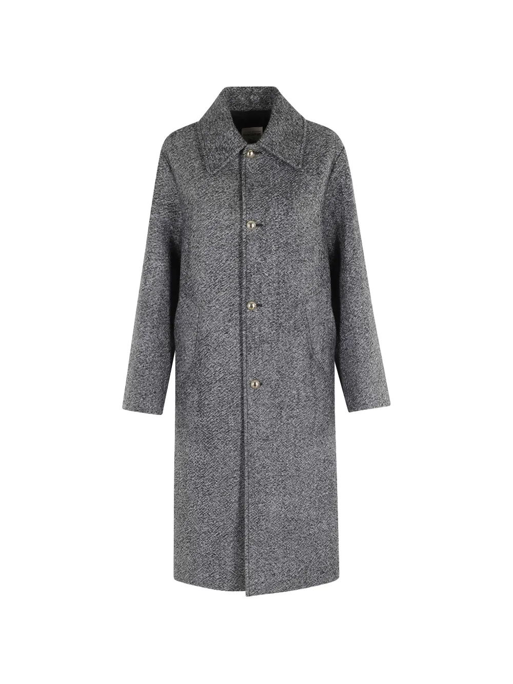 Semicouture Leandre buttoned coat - Grigio