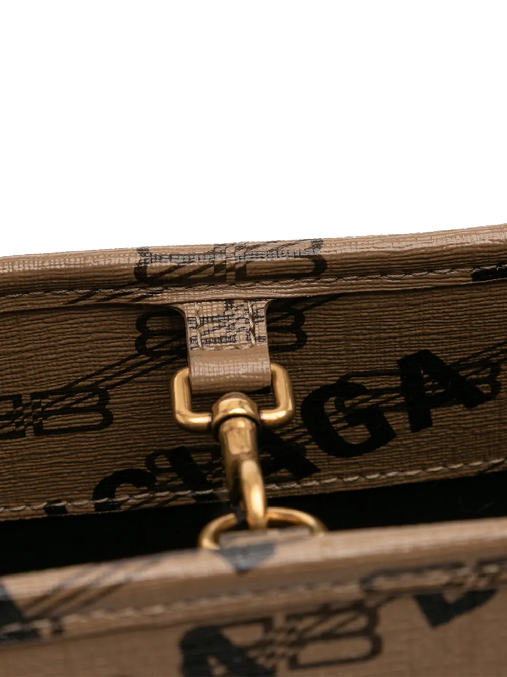 2022 Bb Monogram Coated Canvas Signature Shopper M Tote Bag