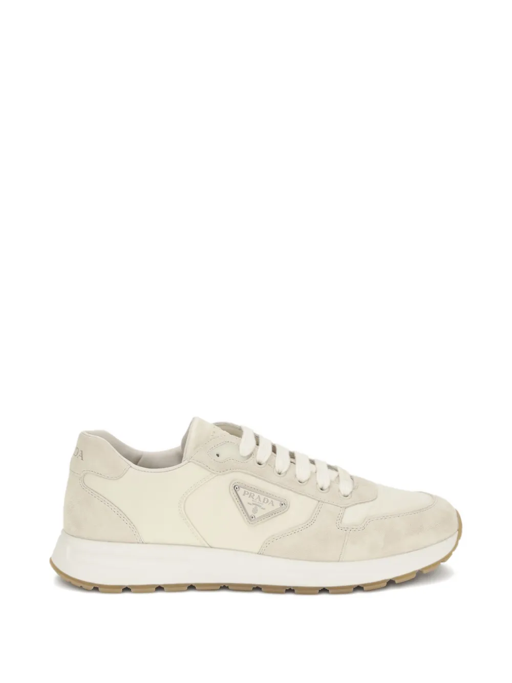 Prada Prax 2.0 logo-plaque lace-up sneakers - Toni neutri