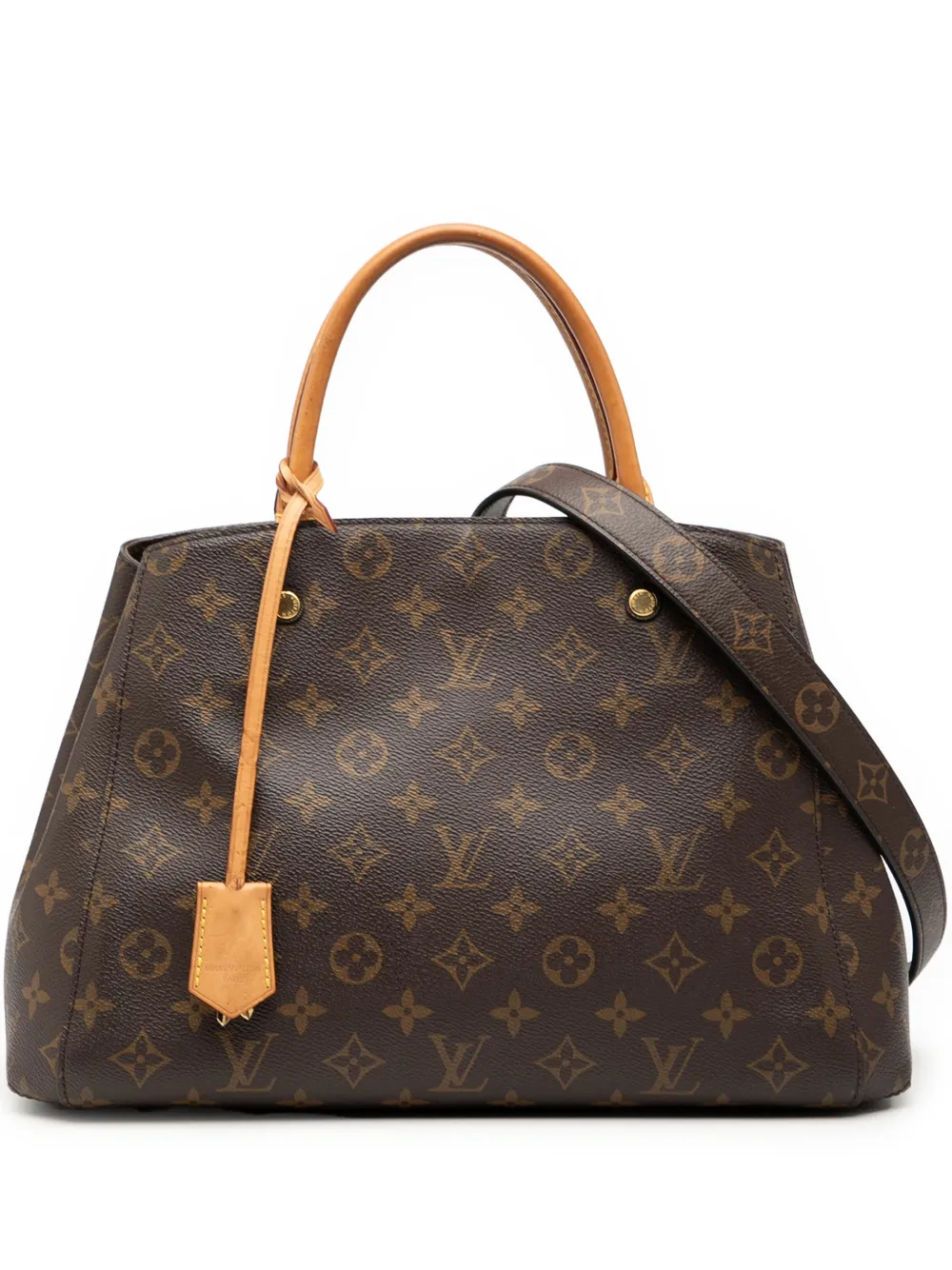Louis Vuitton Pre-Owned 2018 Monogram Montaigne MM satchel - Marrone