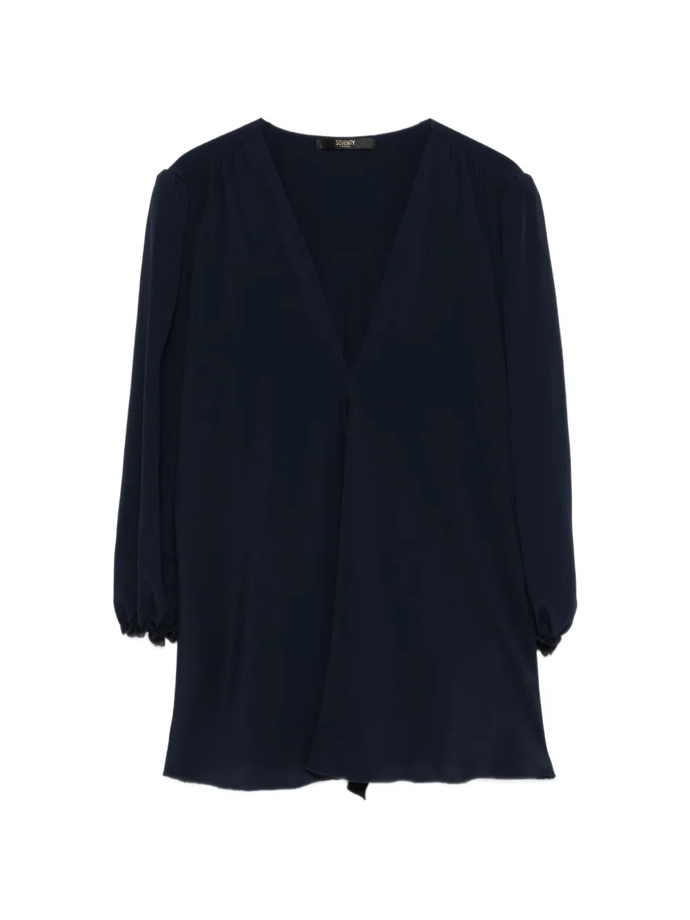 Seventy V-neck long-sleeve top - Blu