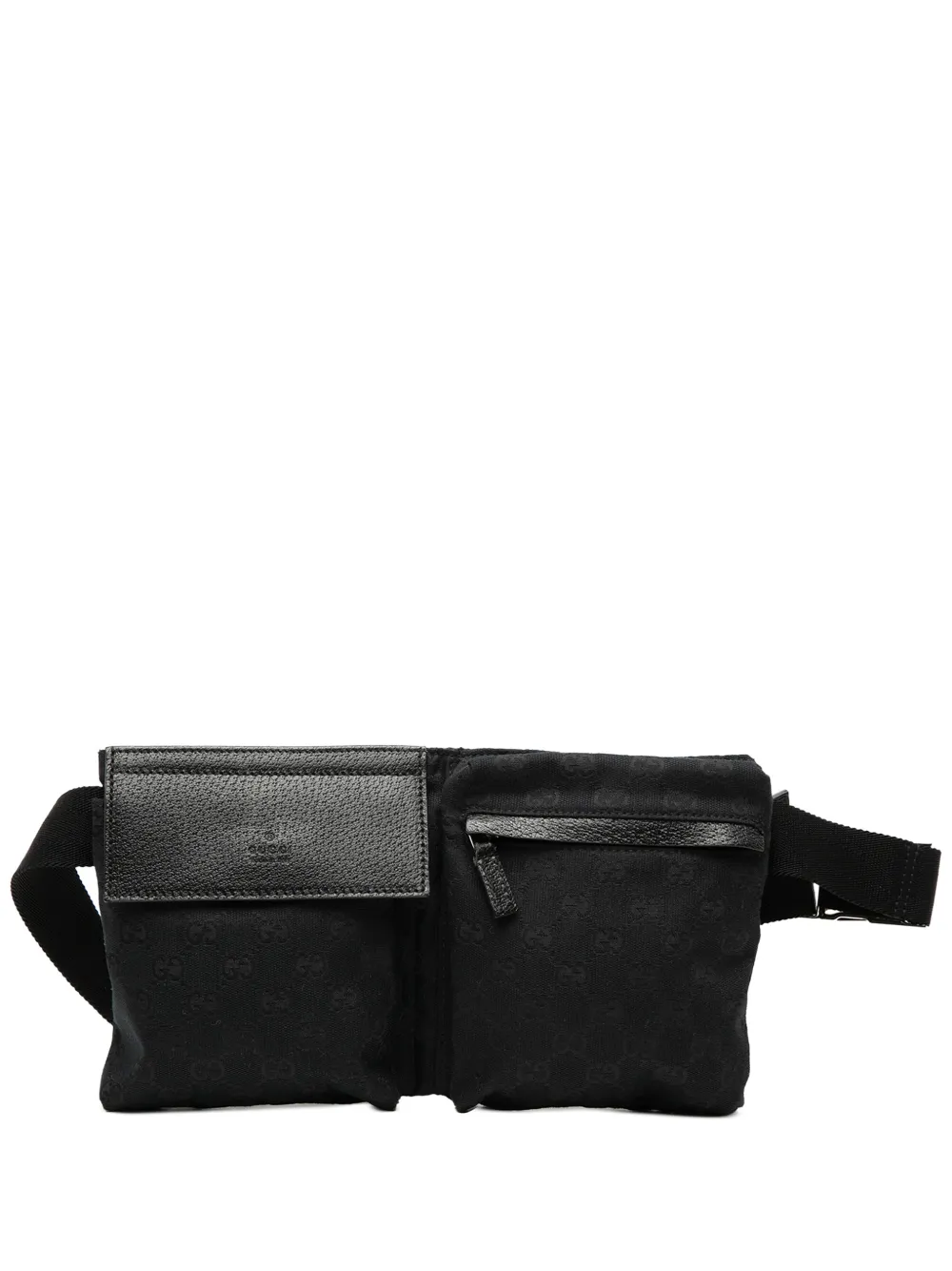 Gucci Pre-Owned 2000-2015 GG Canvas Double Pocket belt bag | negro | Image 1