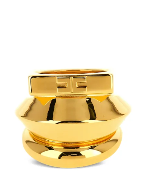 Elisabetta Franchi logo embossed ring 