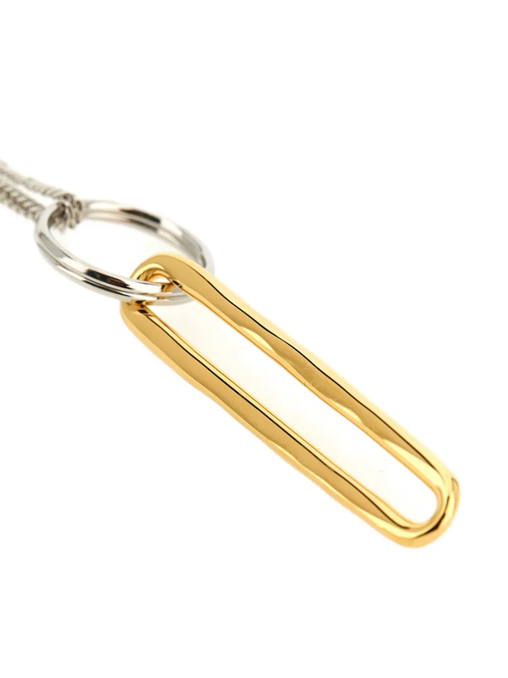 Jil Sander 601 handmade pearl pendant necklace - Zilver