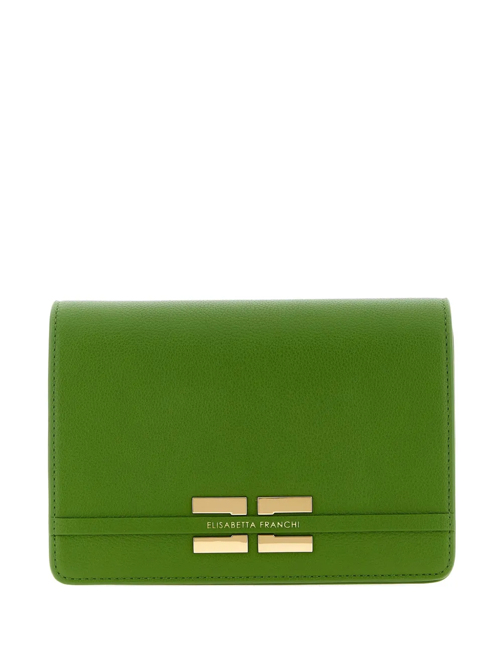 Elisabetta Franchi logo shoulder bag - Verde