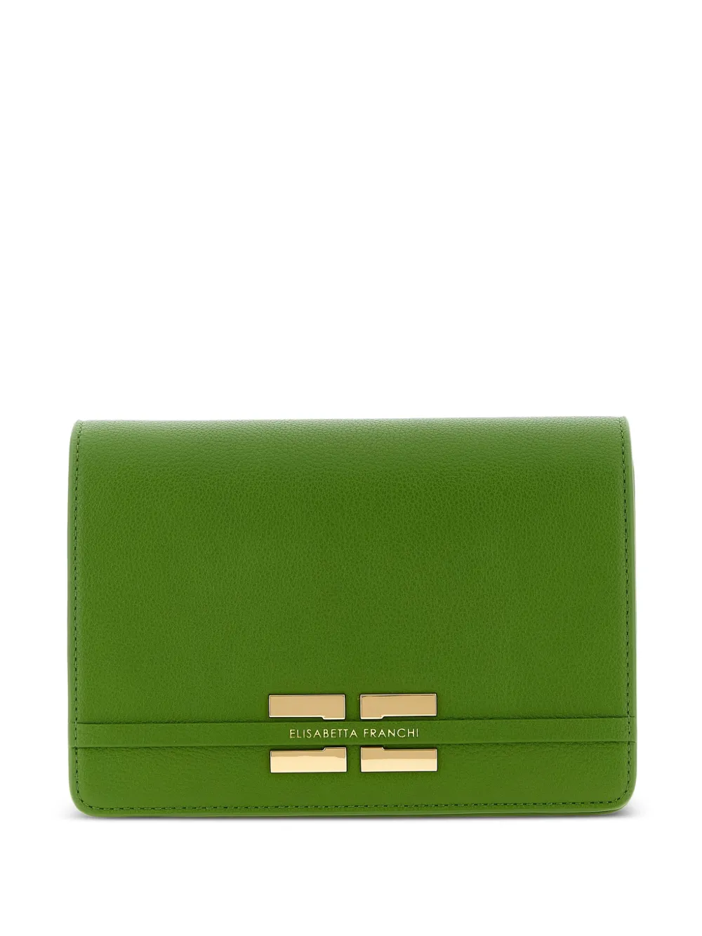 Elisabetta Franchi logo shoulder bag - Verde
