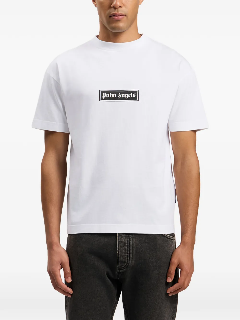 Palm Angels T-shirt met logo Wit