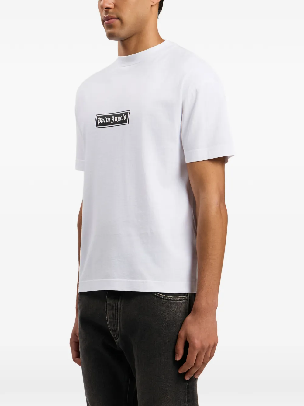 Palm Angels T-shirt met logo Wit