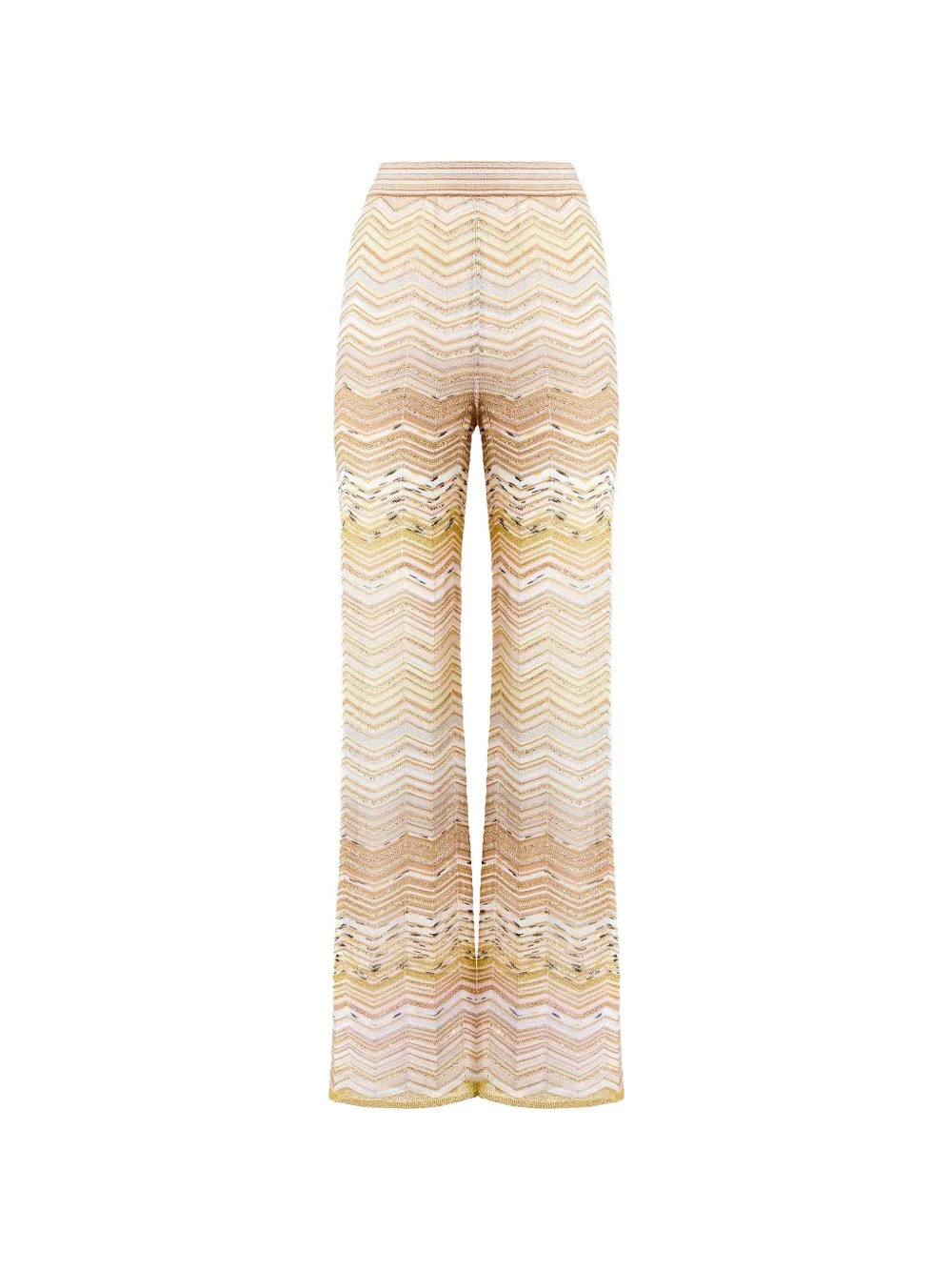 Missoni Chevron-pattern Trousers In Neutral