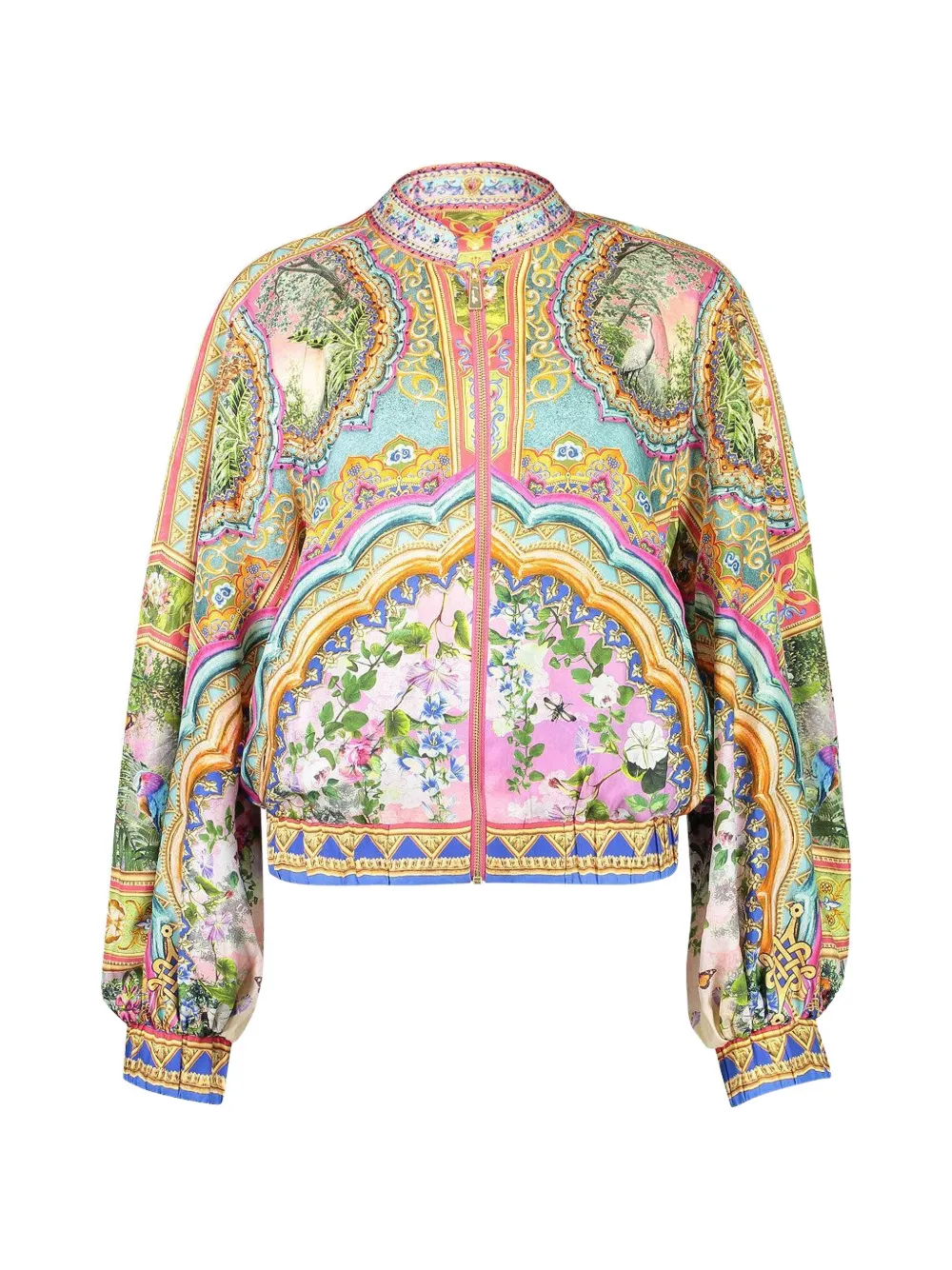 Camilla pattern bomber jacket - Giallo
