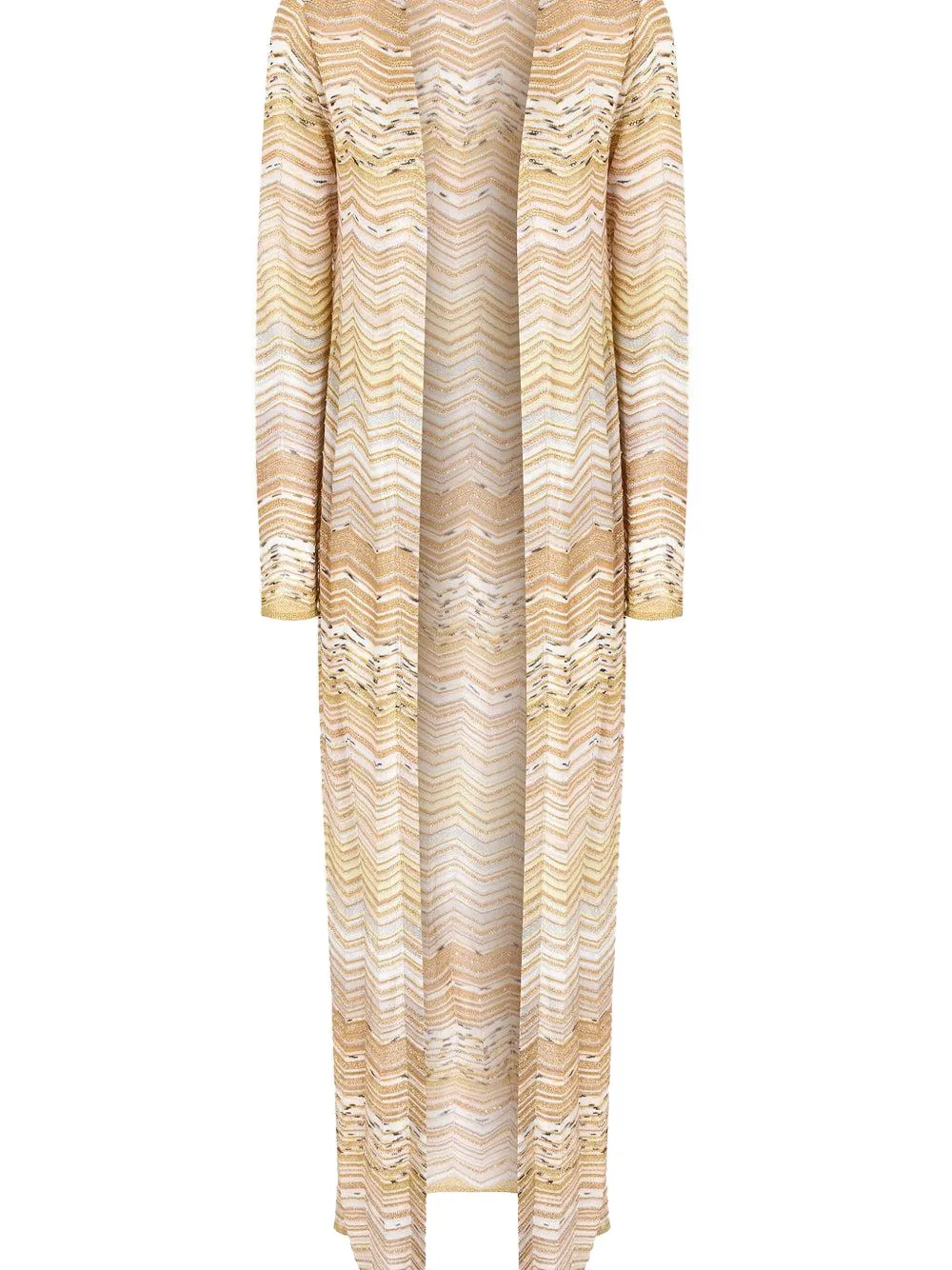 Missoni Chevron-pattern Cardigan In Neutral