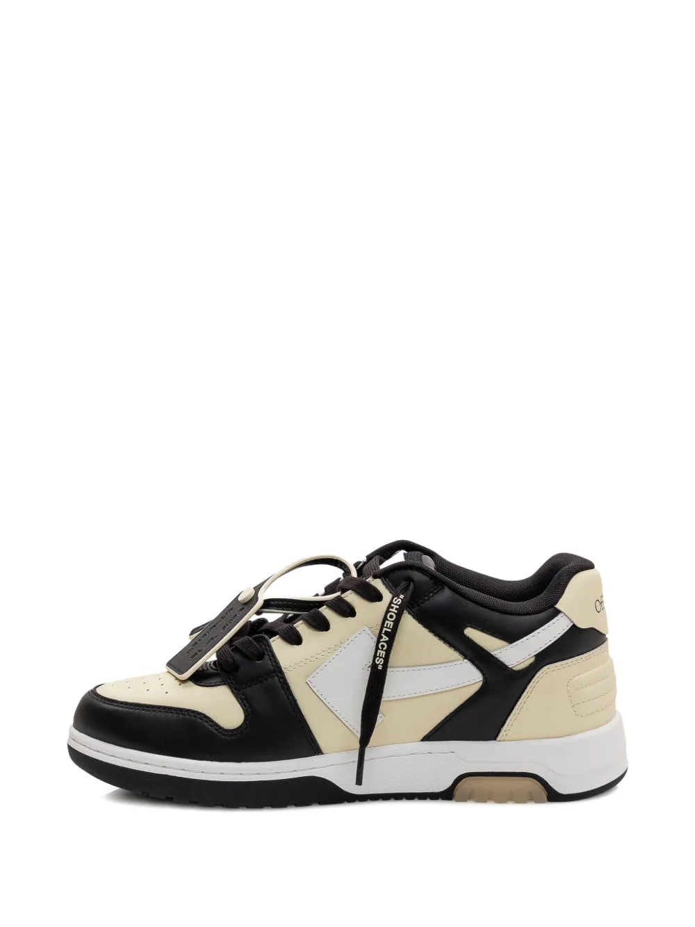Off-White Out Of Office leren sneakers Zwart