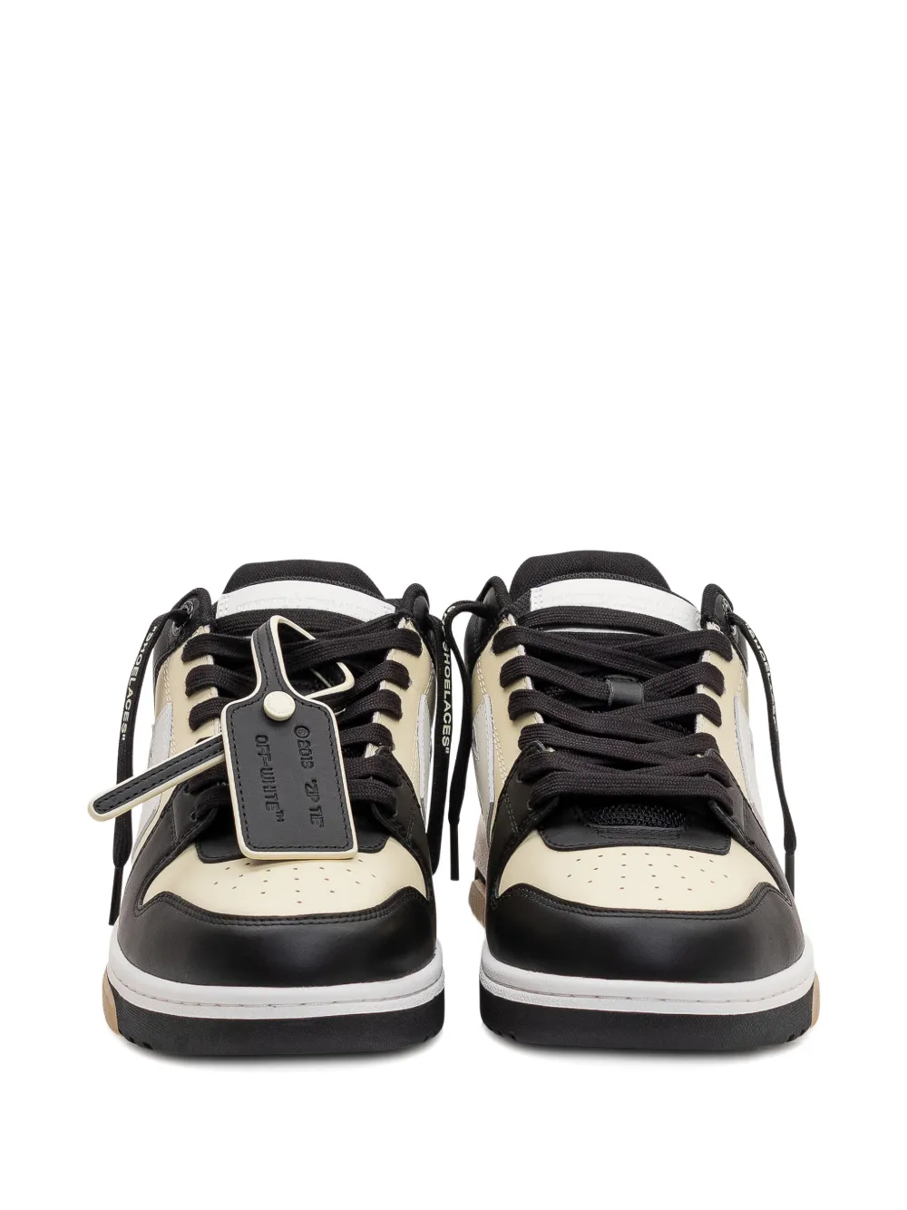 Off-White Out Of Office leren sneakers Zwart