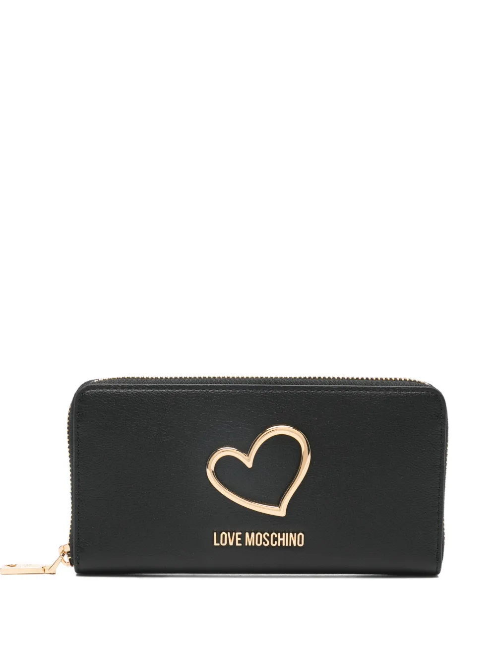 Love Moschino heart leather wallet - Nero
