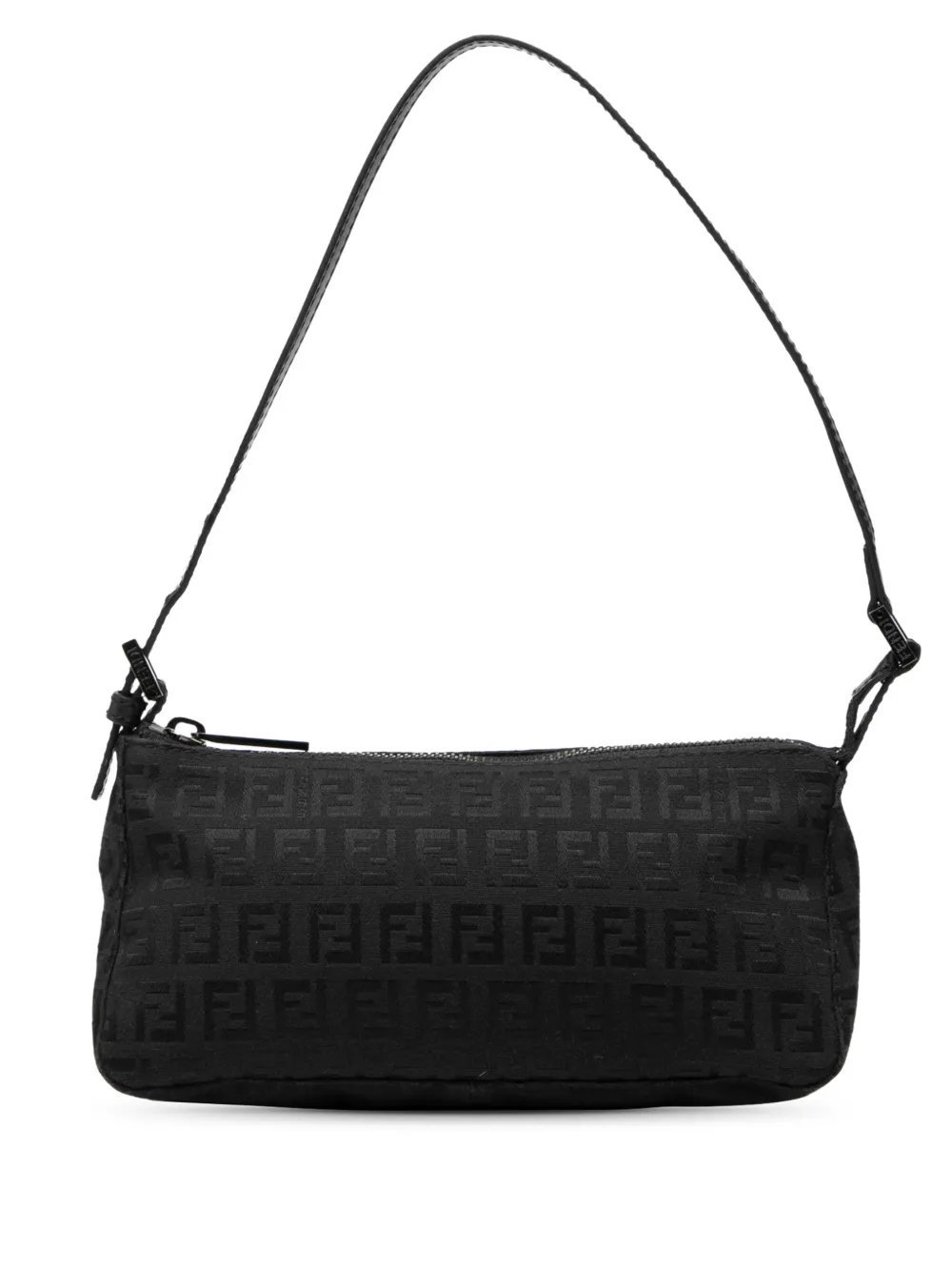 Fendi Pre-Owned 2000-2010 Zucchino Canvas Pochette shoulder bag - Nero