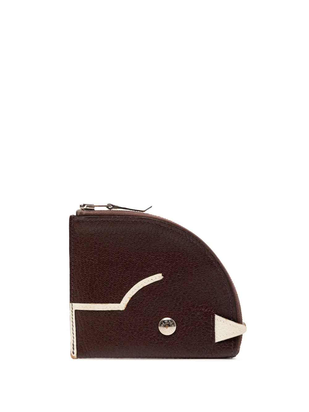 Hermès Pre-Owned 2022 Chevre Mysore Paddock Change Purse coin pouch - Rosso