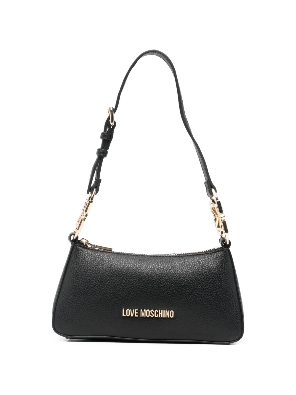 Love Moschino logo-lettering shoulder bag - Nero