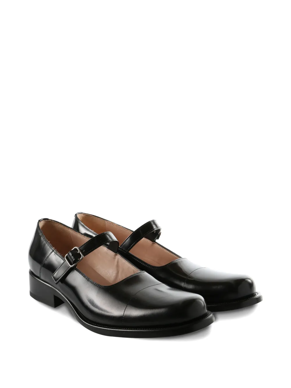 The Row buckle strap ballet flats - Zwart