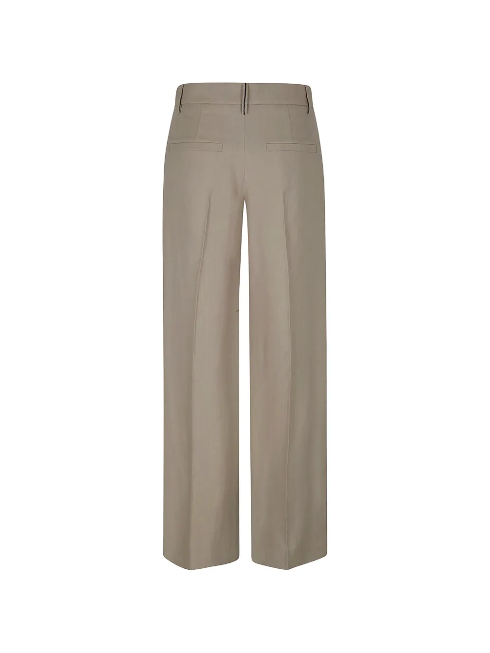 Brunello Cucinelli Broek met geplooide voorkant Beige