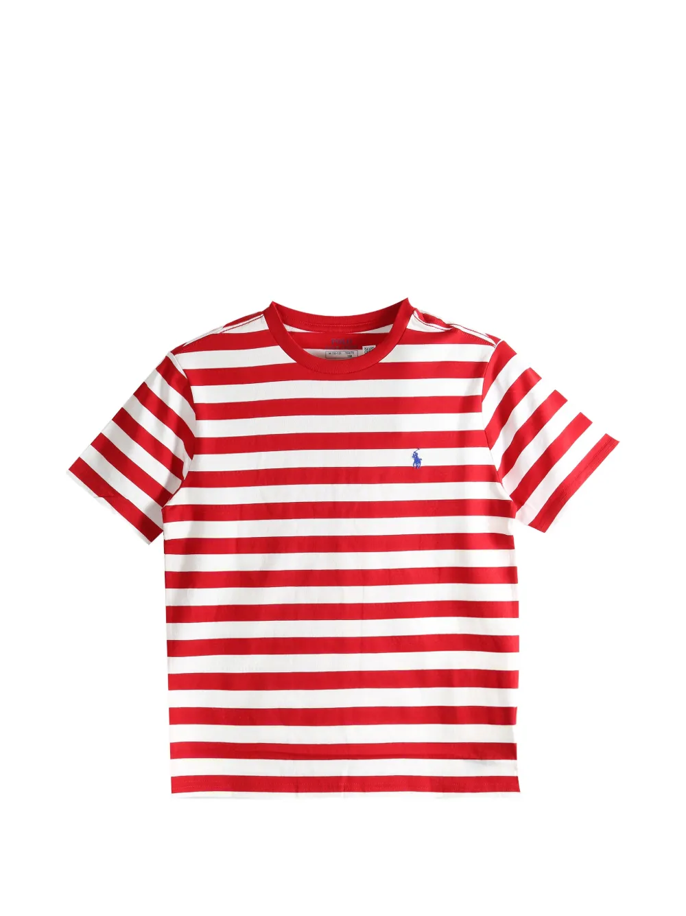 POLO RALPH LAUREN KIDS striped-pattern T-shirt - Rosso