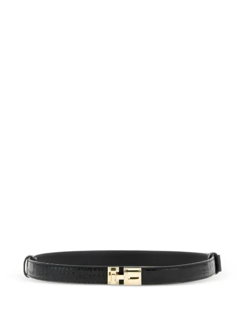 TOM FORD croc-print metal buckle belt