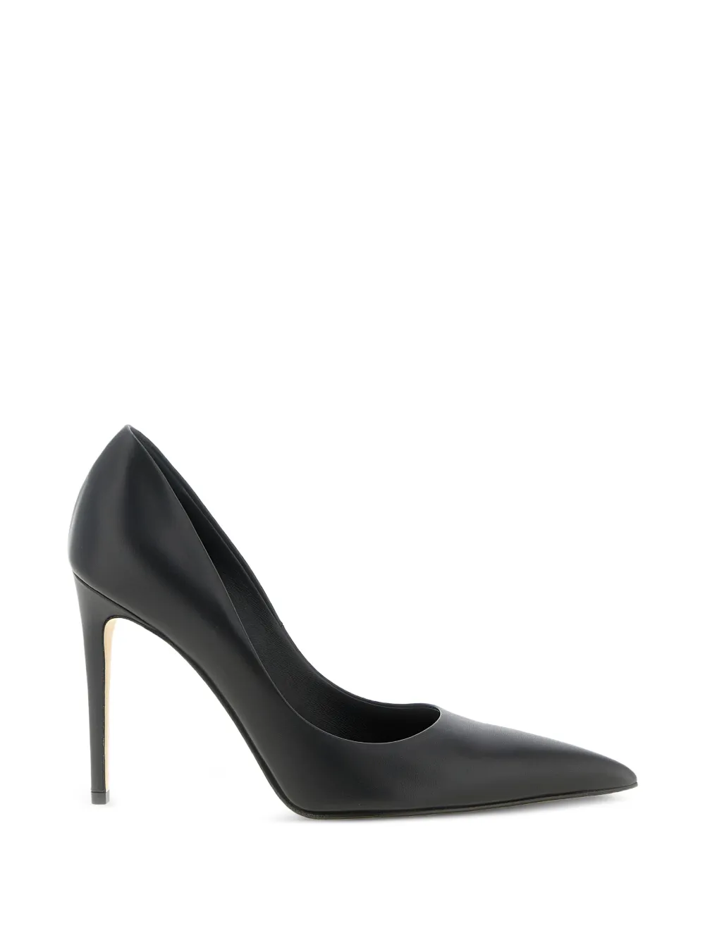 Alexander McQueen pointed stiletto leather pumps Zwart