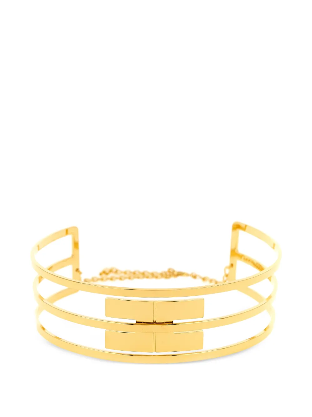 Elisabetta Franchi logo rigid necklace - Oro