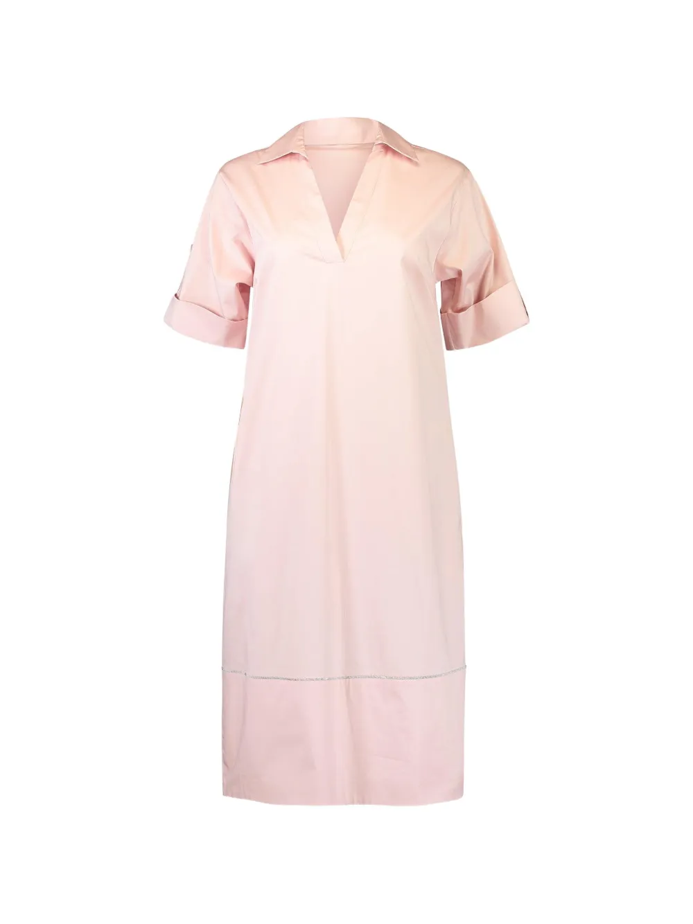 Peserico V-neck midi dress - Rosa
