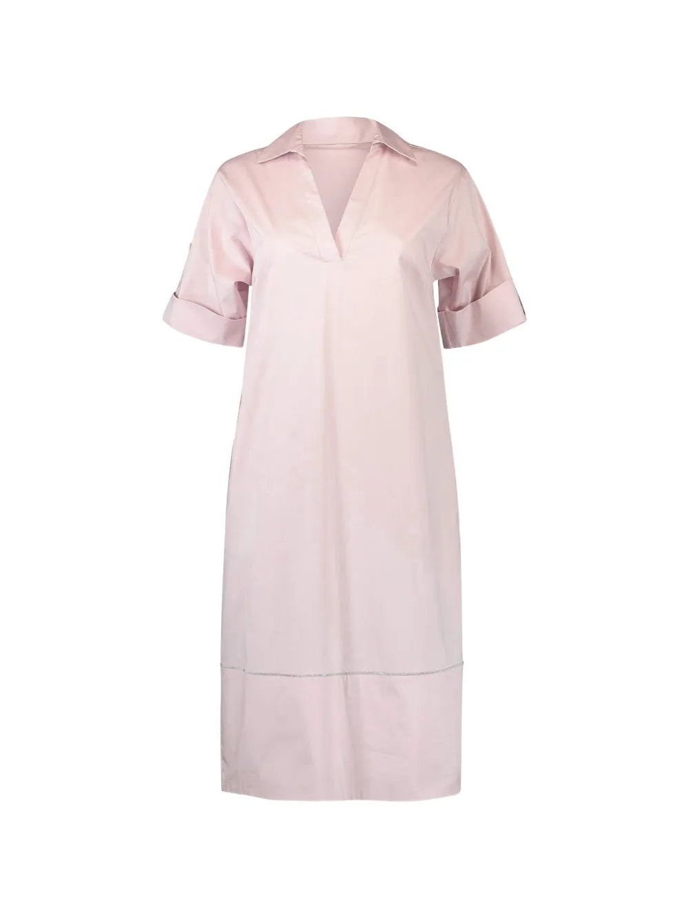 Peserico V-neck midi dress - Rosa