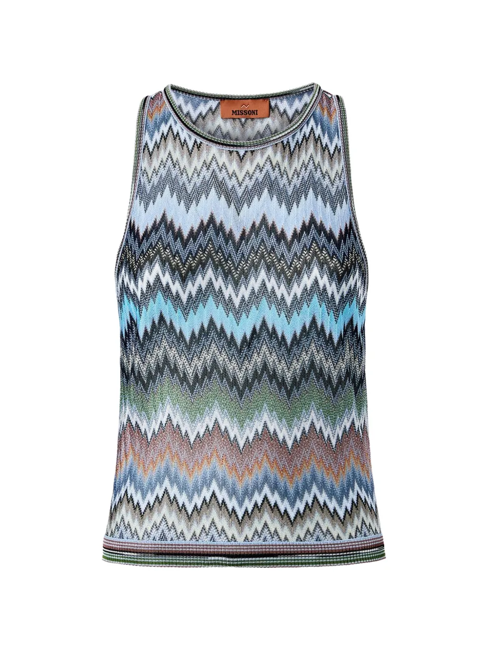 Missoni Chevron-pattern Top In Blue