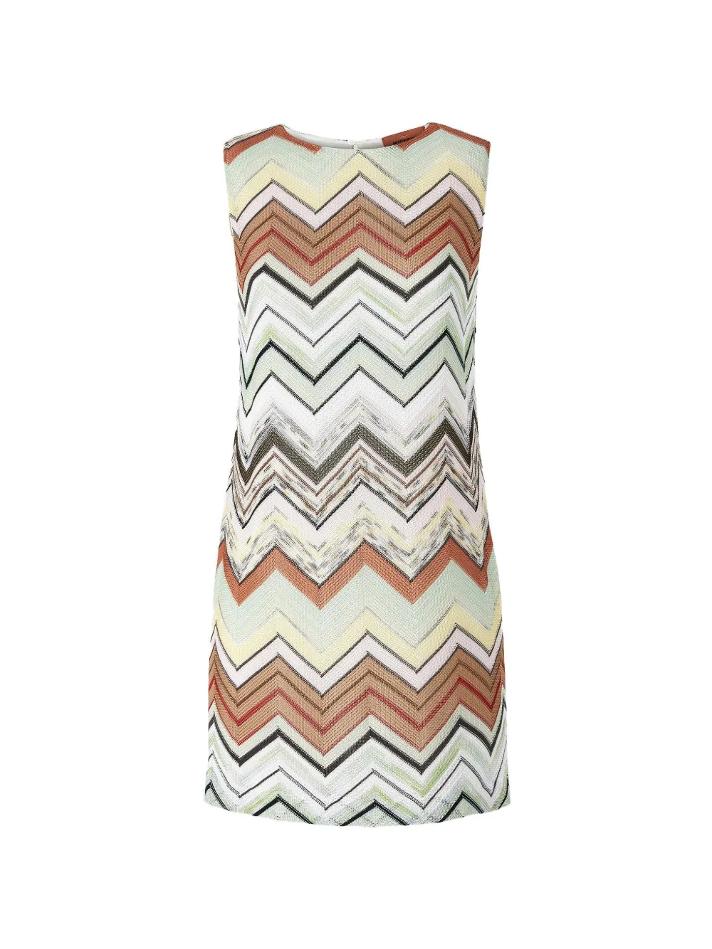 Missoni sleeveless chevron-pattern mini dress - Toni neutri
