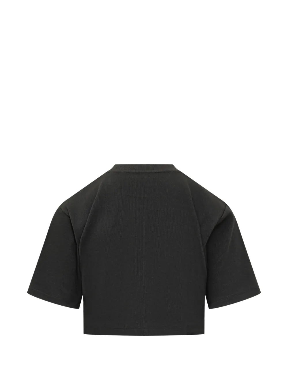 Off-White Off-stamp geribbeld T-shirt Zwart