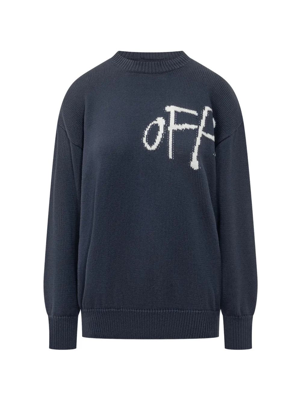 Off-White Bookish Shared crew-neck sweater - Blu