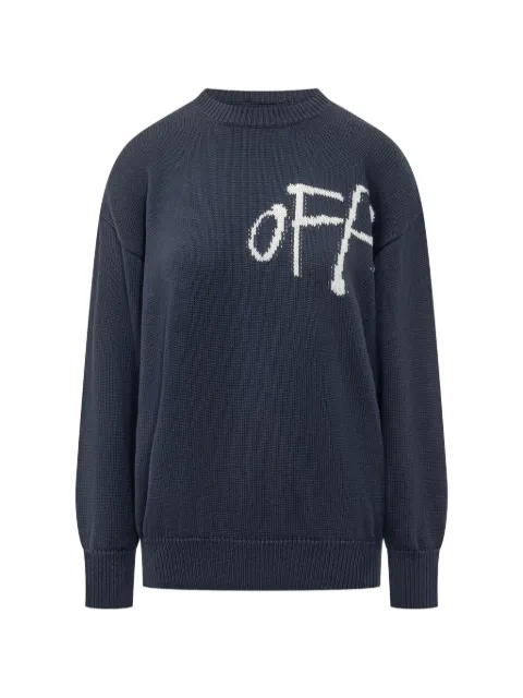 Off-White Bookish Shared crew-neck sweater