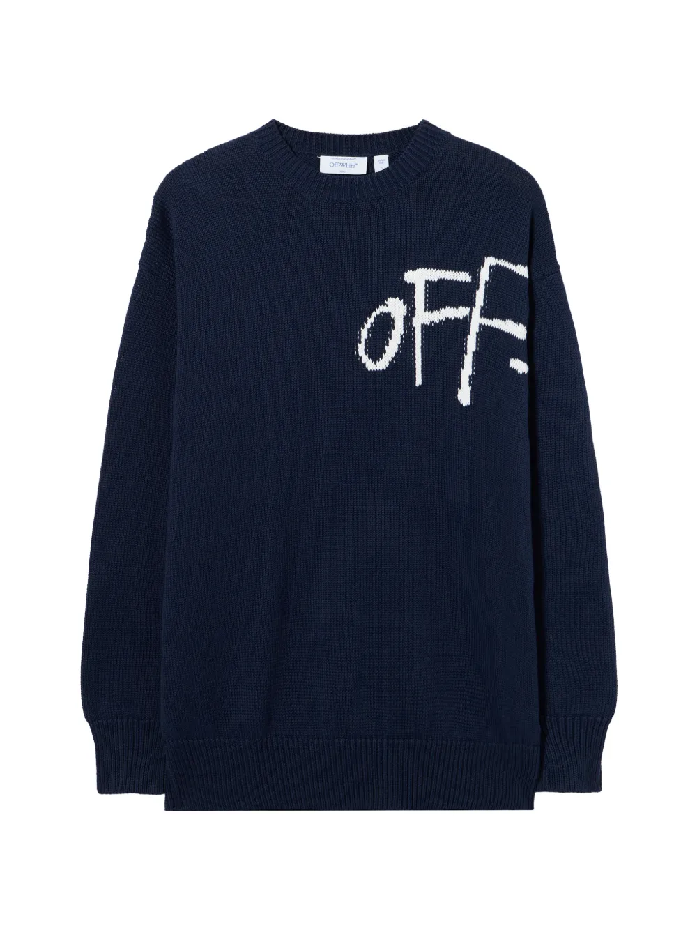Off-White Bookish Shared crew-neck sweater - Blu