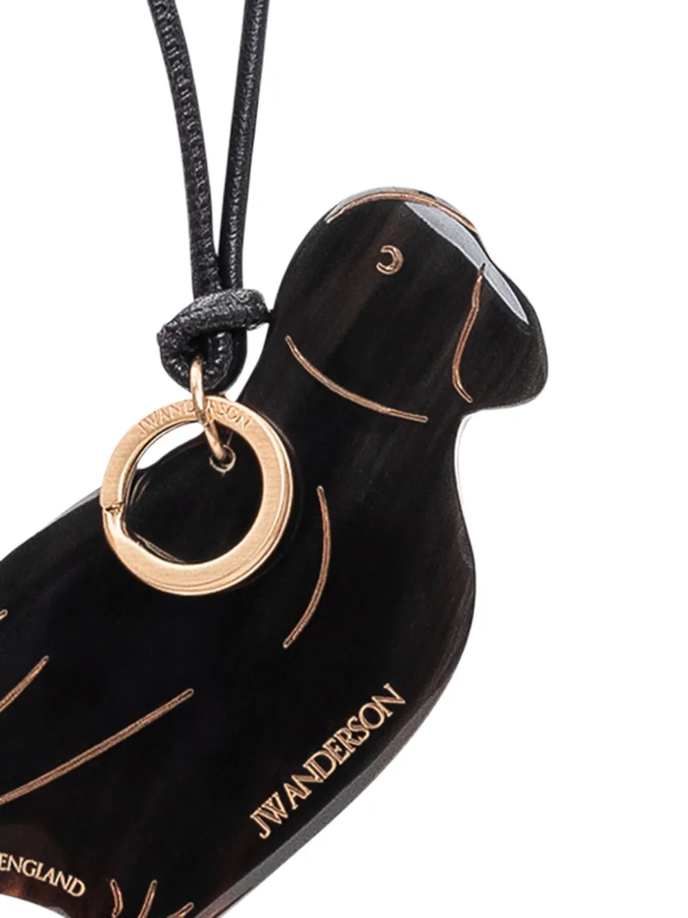 JW Anderson Puffin leren bedel Zwart